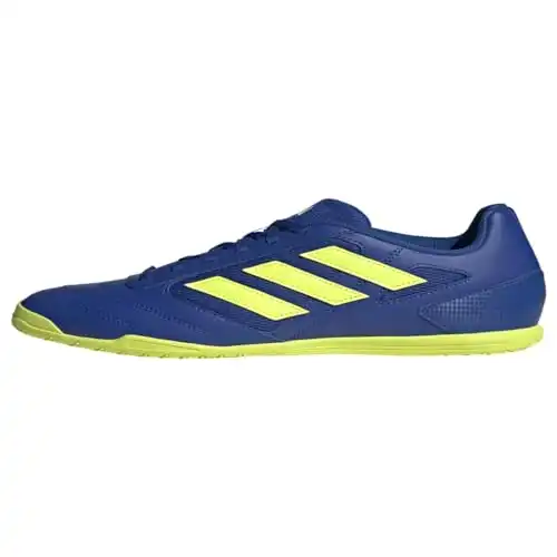 adidas Men's Super Sala 2 Soccer Shoe, Team Royal Blue/Team Solar Yellow/Black, 10