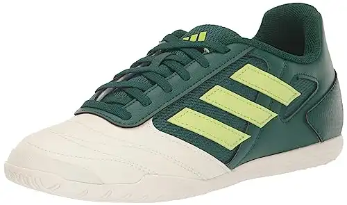 adidas Men's Super Sala 2 Sneaker, Collegiate Green/Pulse Lime/Off White, 11