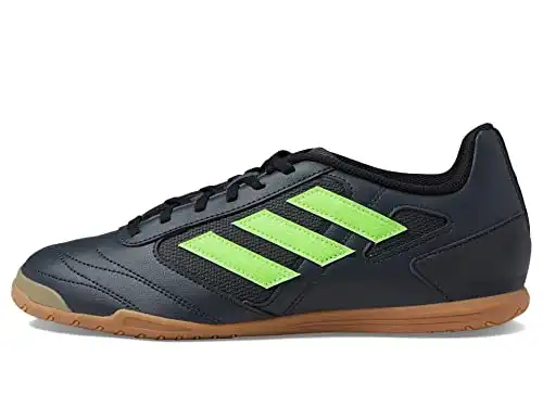 adidas Men's Super Sala 2 Soccer Shoe, Night Grey/Team Solar Green/Black, 11