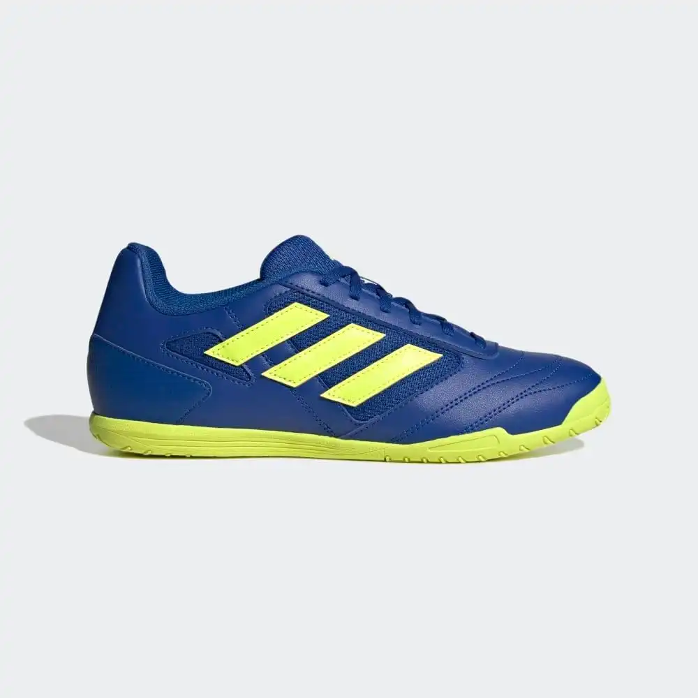 adidas Men's Super Sala 2 Soccer Shoe, Team Royal Blue/Team Solar Yellow/Black, 10